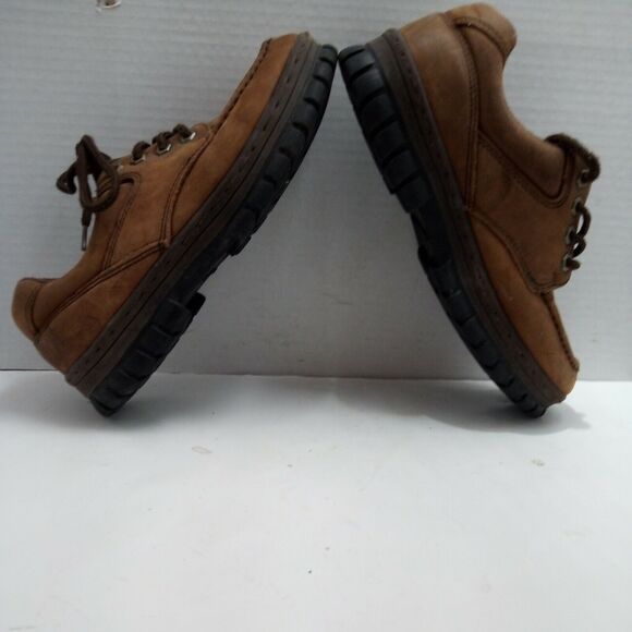 Men\'s Brown Leather Hush Puppies Lace Up Casual Walking Shoe US 6 M main image 3